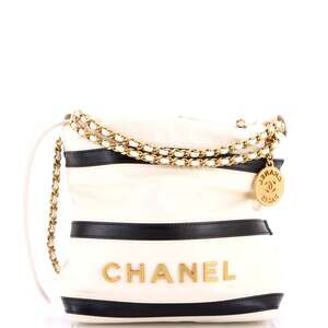 Chanel 22 Chain Hobo Striped Shiny #242381C48B